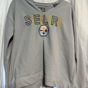 NFL Steelers Gray Hoodie